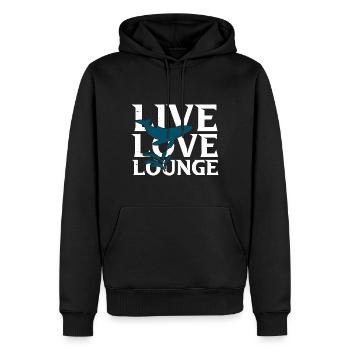 Humpback whale design for ocean, sea, whale and whales - Men’s Premium Organic Hoodie - black - Front - Nico (187cm)