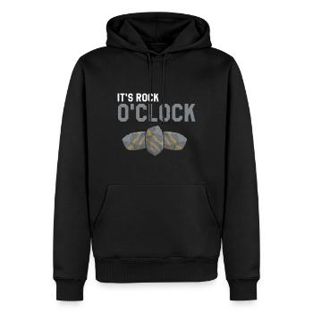 Collecteurs minéraux et ventilateur de minéraux de minerais - Sweat à capuche Premium bio Homme - noir - Devant - Nico (187cm)