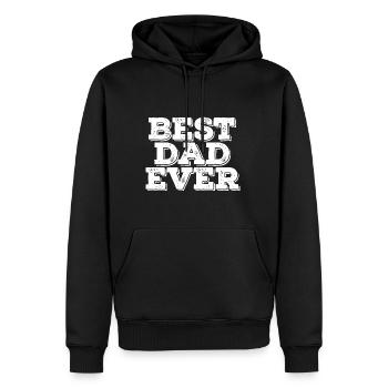 Bester Vater aller Zeiten - Männer Premium Bio Hoodie - Schwarz - Vorne - Nico (187cm)