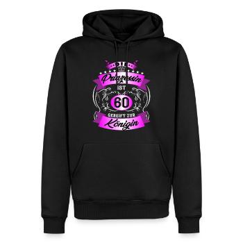 60 Geburtstag Frauen Geschenk 60 Jahre Geburtstag - Männer Premium Bio Hoodie - Schwarz - Vorne - Nico (187cm)