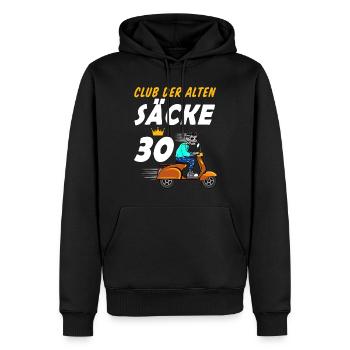 30. Geburtstag Geschenk für Männer 30. Ehrentag - Männer Premium Bio Hoodie - Schwarz - Vorne - Nico (187cm)