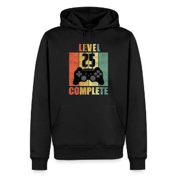 25 Geburtstag 25 Jahre Geschenk lustig 25 Jubiläum - Männer Premium Bio Hoodie - Schwarz - Vorne - Nico (187cm)