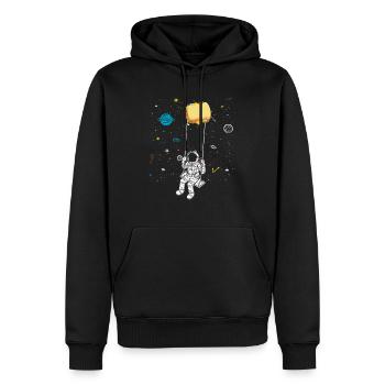 Astronaut Sandwich Liebe Astronomie Sandwich - Männer Premium Bio Hoodie - Schwarz - Vorne - Nico (187cm)