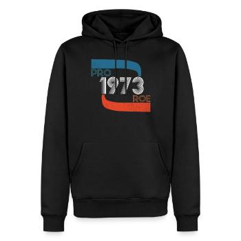 Pro Roe 1973 Retro Frauenrechte Feminist - Männer Premium Bio Hoodie - Schwarz - Vorne - Nico (187cm)