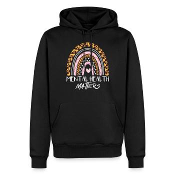 Psychische Gesundheit Angelegenheiten Bohemian Reg - Männer Premium Bio Hoodie - Schwarz - Vorne - Nico (187cm)