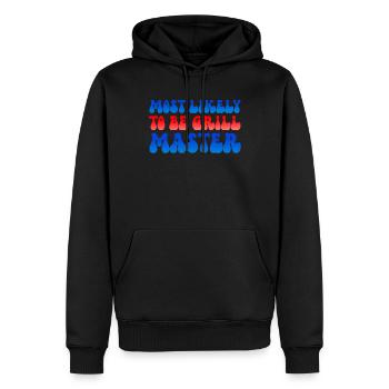 Am wahrscheinlichsten das Grillen des Matching am - Männer Premium Bio Hoodie - Schwarz - Vorne - Nico (187cm)