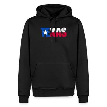Texas Flagge patriotisch Lone Star State Texaner G - Männer Premium Bio Hoodie - Schwarz - Vorne - Nico (187cm)