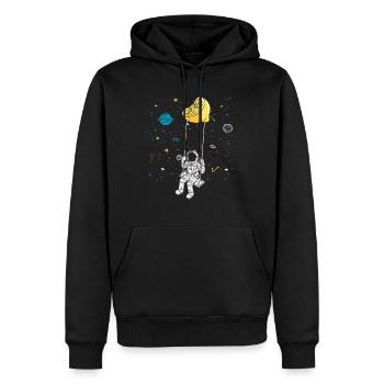 Lemon Design Lemonades Stand Boss Vente de citron - Sweat à capuche Premium bio Homme - noir - Devant - Nico (187cm)