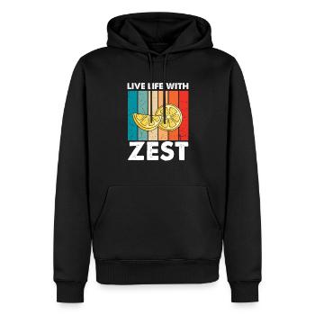 Lemonade Lemon Lemonade Lemonade Lemonade Stand Design - Men’s Premium Organic Hoodie - black - Front - Nico (187cm)