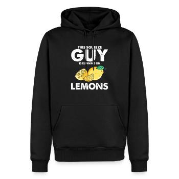 Lemonade Lemon Lemonade Lemonade Lemonade Stand Design - Men’s Premium Organic Hoodie - black - Front - Nico (187cm)