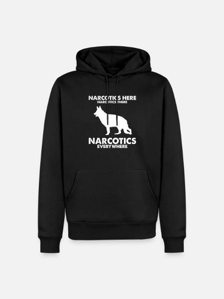Design Deutscher Schäferhund Polizei Design - Männer Premium Bio Hoodie - Schwarz