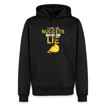 Goldwaschen Goldsucher Goldschüfer Design - Männer Premium Bio Hoodie - Schwarz - Vorne - Nico (187cm)