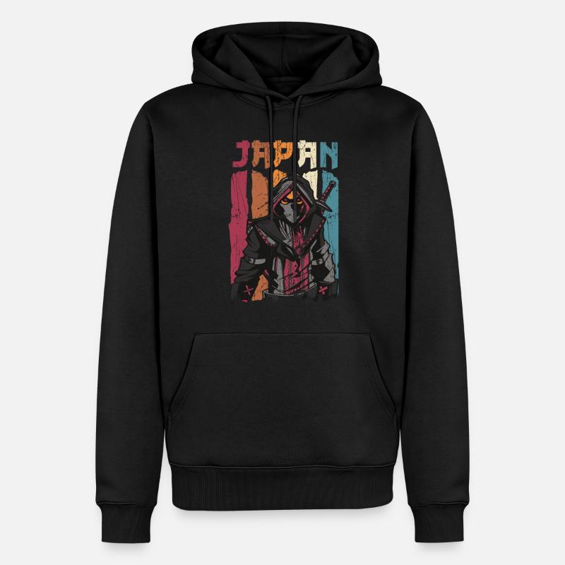 Japan Samurai Ninja Krieger - Männer Premium Bio Hoodie - Schwarz