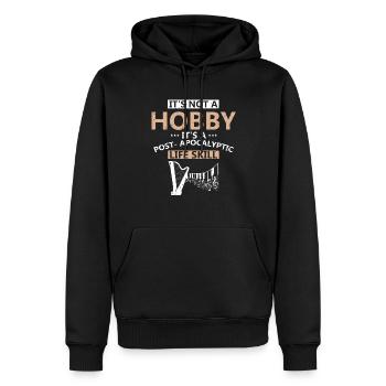 Conceptions de harpiste pour conceptions de harpiste - Sweat à capuche Premium bio Homme - noir - Devant - Nico (187cm)