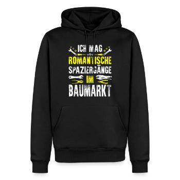 Maurer Schreiner Tischler Handwerker Elektriker - Männer Premium Bio Hoodie - Schwarz - Vorne - Nico (187cm)