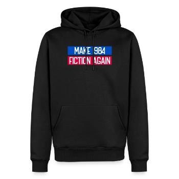 Machen Sie 1984 wieder libert�r orwellian 1984 - Männer Premium Bio Hoodie - Schwarz - Vorne - Nico (187cm)