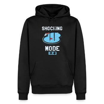Conceptions de sauveteurs pour les techniciens de piscine - Sweat à capuche Premium bio Homme - noir - Devant - Nico (187cm)