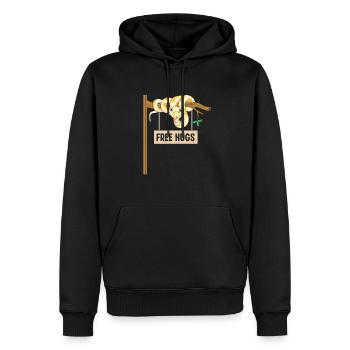 King python design pour les amateurs de serpents - Sweat à capuche Premium bio Homme - noir - Devant - Nico (187cm)