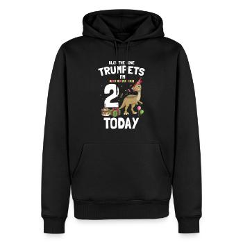 Dinosaurier Motif für Paläontologen - Männer Premium Bio Hoodie - Schwarz - Vorne - Nico (187cm)