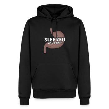 Conception de pontage gastrique et de pontage gastrique - Sweat à capuche Premium bio Homme - noir - Devant - Nico (187cm)