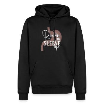 Conception de pontage gastrique et de pontage gastrique - Sweat à capuche Premium bio Homme - noir - Devant - Nico (187cm)