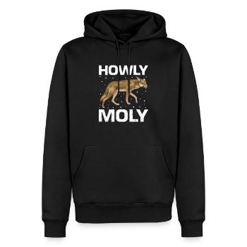 Capture de coyotes et conception de chasseur de coyotes - Sweat à capuche Premium bio Homme - noir - Devant - Nico (187cm)