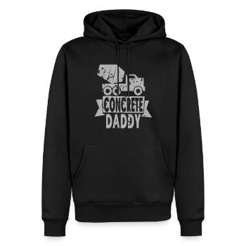 Concrete construction design for construction workers and construction site - Men’s Premium Organic Hoodie - black - Front - Nico (187cm)