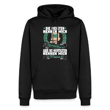 Informatik Computer Programmierer Vater Papa - Männer Premium Bio Hoodie - Schwarz - Vorne - Nico (187cm)