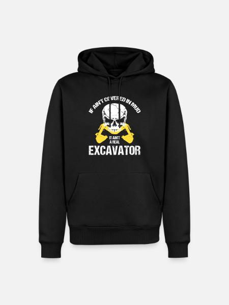 Baggerführer für Bagger und Sandbagger - Männer Premium Bio Hoodie - Schwarz