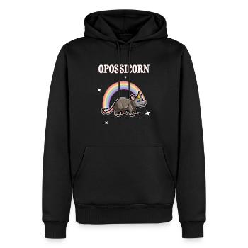 Possum Design für Opossum Liebhaber und Possum - Männer Premium Bio Hoodie - Schwarz - Vorne - Nico (187cm)