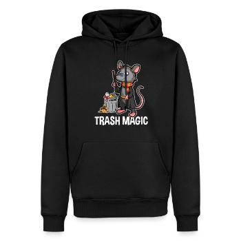 Opossum Design für Possum Fans und Opossum Fans - Männer Premium Bio Hoodie - Schwarz - Vorne - Nico (187cm)