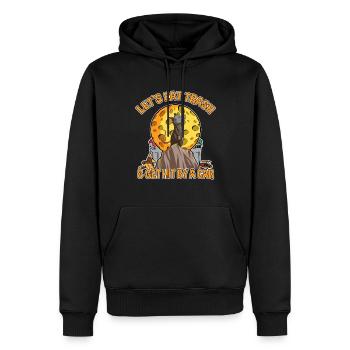 Possum Design für Opossum Liebhaber und Possum - Männer Premium Bio Hoodie - Schwarz - Vorne - Nico (187cm)