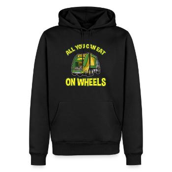 Possum Design für Opossum Liebhaber und Possum - Männer Premium Bio Hoodie - Schwarz - Vorne - Nico (187cm)