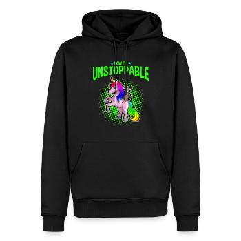 Opossum Spruch für Tierliebhaber und Possum - Männer Premium Bio Hoodie - Schwarz - Vorne - Nico (187cm)