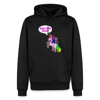 Opossum Design für Possum Fans und Opossum Fans - Männer Premium Bio Hoodie - Schwarz - Vorne - Nico (187cm)