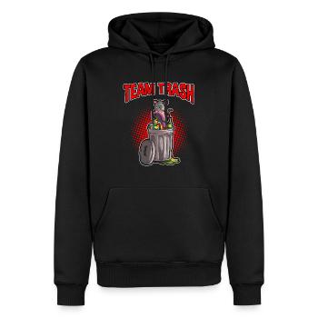 Opossum Design für Possum Fans und Opossum Fans - Männer Premium Bio Hoodie - Schwarz - Vorne - Nico (187cm)