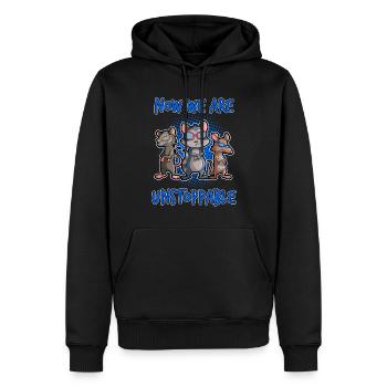 Conception d’opossum pour les amateurs d’opossum et d’opossum - Sweat à capuche Premium bio Homme - noir - Devant - Nico (187cm)