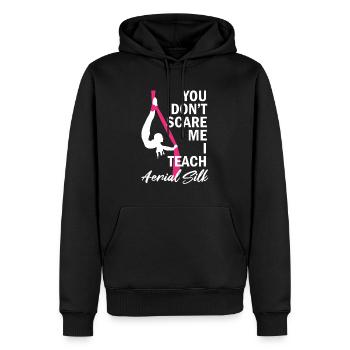 Aerial Silk Circus für Aerial Silk Performer - Männer Premium Bio Hoodie - Schwarz - Vorne - Nico (187cm)