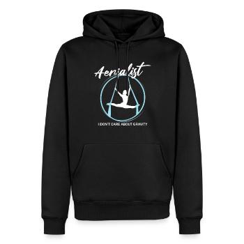 Aerial Silk Circus für Aerial Silk Performer - Männer Premium Bio Hoodie - Schwarz - Vorne - Nico (187cm)