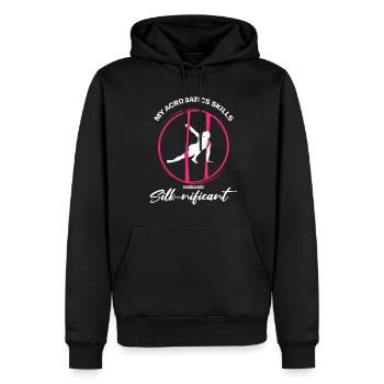 Aerial Silk Dancer for Aerial Ribbon and Aerialist - Men’s Premium Organic Hoodie - black - Front - Nico (187cm)