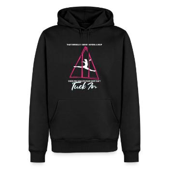 Aerial Silk Dancer for Aerial Ribbon and Aerialist - Men’s Premium Organic Hoodie - black - Front - Nico (187cm)