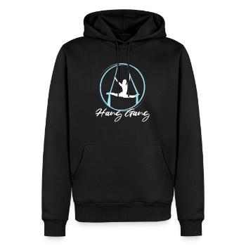 Aerial Silk Circus for Aerial Silk Performers - Men’s Premium Organic Hoodie - black - Front - Nico (187cm)