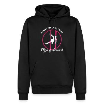 Aerial Silk Circus für Aerial Silk Performer - Männer Premium Bio Hoodie - Schwarz - Vorne - Nico (187cm)