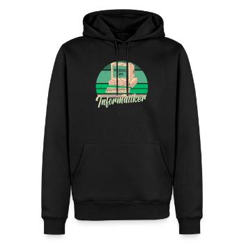 Informatik Computer Programmierer Vater Papa - Männer Premium Bio Hoodie - Schwarz - Vorne - Nico (187cm)