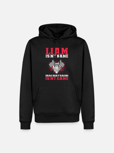 Drag Boot Design für Rennbootfahrer - Männer Premium Bio Hoodie - Schwarz