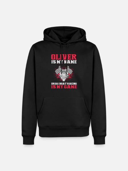 Drag Boot Design für Rennbootfahrer - Männer Premium Bio Hoodie - Schwarz