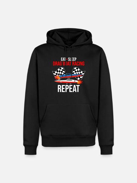 Drag Boot Design für Rennbootfahrer - Männer Premium Bio Hoodie - Schwarz
