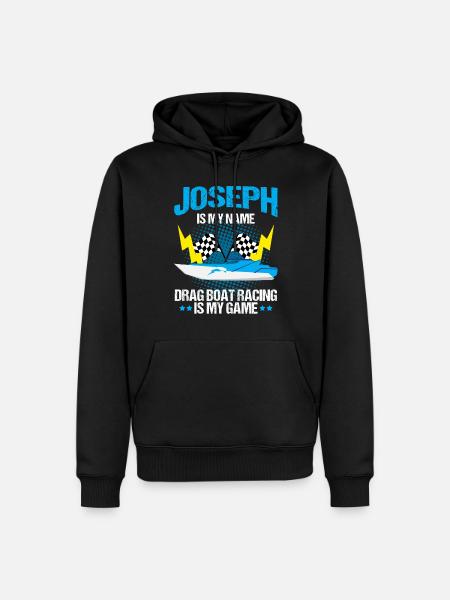 Drag Boot Design für Rennbootfahrer - Männer Premium Bio Hoodie - Schwarz