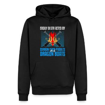 Chinesisches Bootsrennen für Drachenboot-Trainer - Männer Premium Bio Hoodie - Schwarz - Vorne - Nico (187cm)
