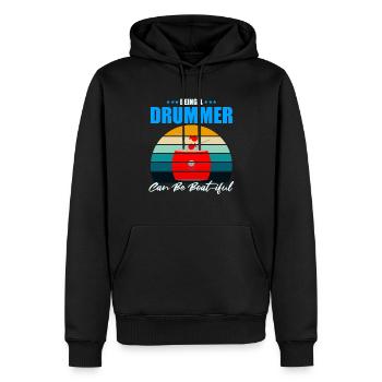 Entraîneur de bateaux-dragons pour les courses de bateaux chinois - Sweat à capuche Premium bio Homme - noir - Devant - Nico (187cm)